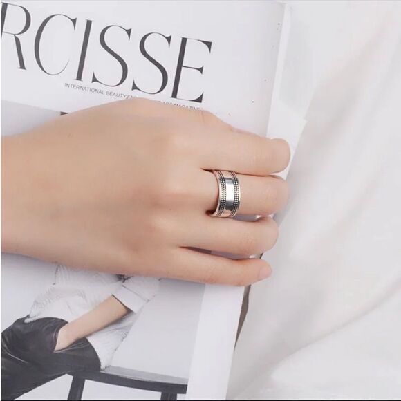 #42 New 925 Sterling Silver Retro  Ring - Picture 8 of 11